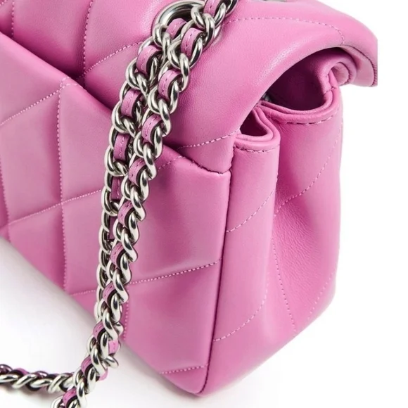 COACH, the Quilted Leather Tabby 26 Silver Hardware Shoulder Crossbody Bag - Picture 5 of 7